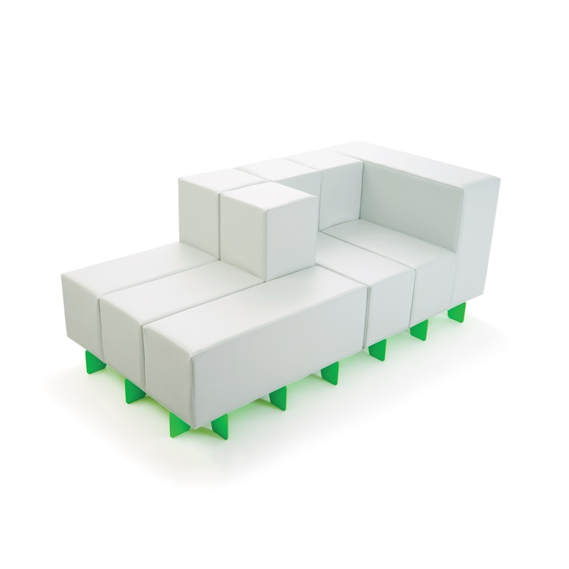 Illustration for article titled Oi Modular Sofa Makes me Think of Albino Tetris, Shipping Now